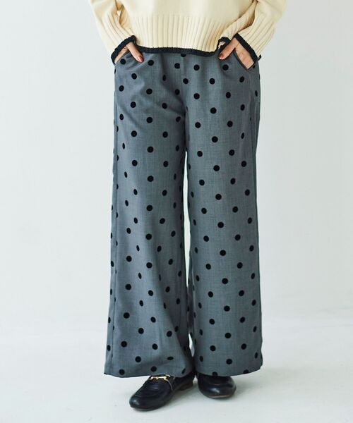 le.coeur blanc(ルクールブラン)の「ドットワイドパンツ(その他パンツ・レディース・ブラック系その他/グレー系その他・38/36)」の22枚目の写真