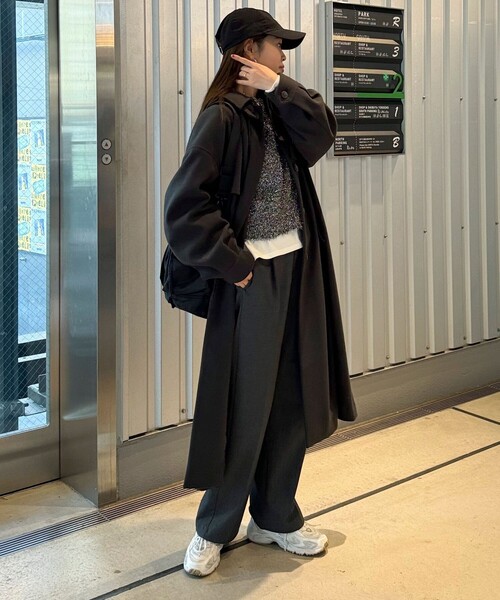 fredy emue(フレディエミュ)の「ラメシャギープルオーバーニット(ニット/セーター・レディース・サックスブルー/ブラック・38)」の18枚目の写真