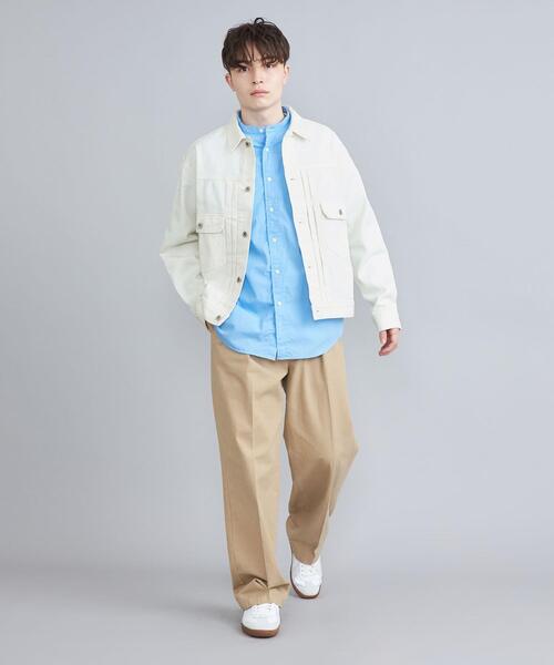 coen(コーエン)の「デニムトラッカージャケット/Gジャン(セットアップ対応)(デニムジャケット・メンズ・オフホワイト/ネイビー/コバルトブルー・M/L)」の11枚目の写真