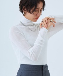 [RASW]シアーリブハイネックニット