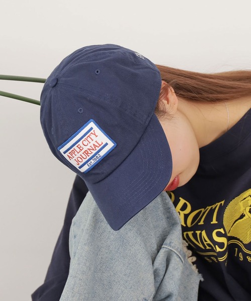 PARROTT CANVAS(パロットキャンバス)の「PARROTT CANVAS/パロットキャンバス Apple City journal Cap キャップ(キャップ・レディース・ホワイト/ネイビー・FREE)」の17枚目の写真