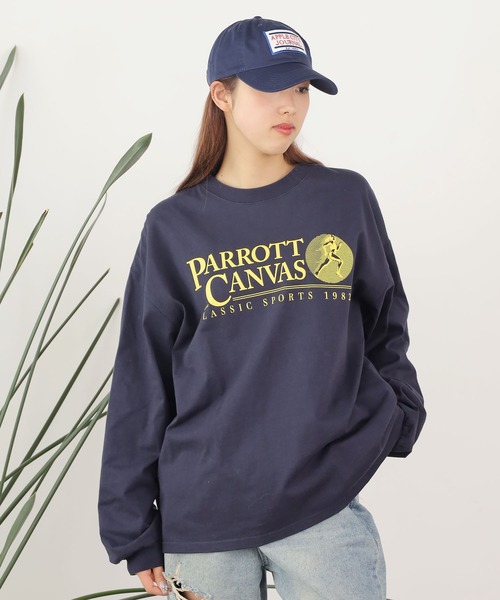 PARROTT CANVAS(パロットキャンバス)の「PARROTT CANVAS/パロットキャンバス Apple City journal Cap キャップ(キャップ・レディース・ホワイト/ネイビー・FREE)」の18枚目の写真