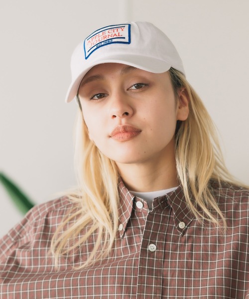 PARROTT CANVAS(パロットキャンバス)の「PARROTT CANVAS/パロットキャンバス Apple City journal Cap キャップ(キャップ・レディース・ホワイト/ネイビー・FREE)」の21枚目の写真