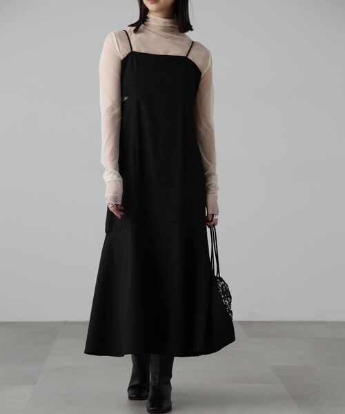 FREE'S MART（フリーズマート）の「サイドカットマーメイドキャミワンピース（ワンピース・レディース・グリーン系その他/ブラック/ブラック系その他・SMALL/MEDIUM）」の7枚目の写真