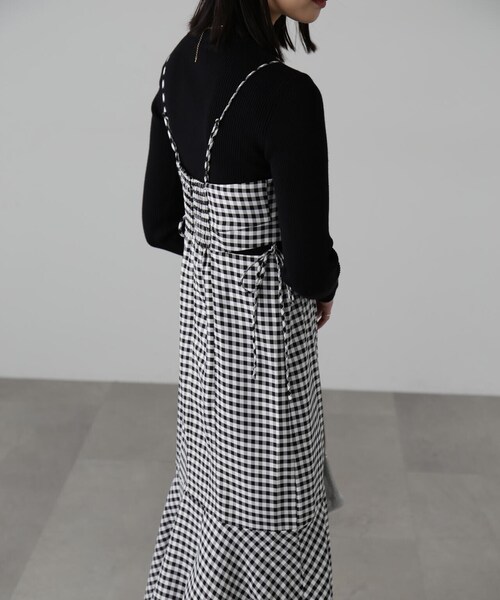 FREE'S MART（フリーズマート）の「サイドカットマーメイドキャミワンピース（ワンピース・レディース・グリーン系その他/ブラック/ブラック系その他・SMALL/MEDIUM）」の21枚目の写真