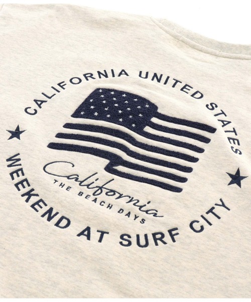 anap mimpi（アナップミンピ）の「国旗 刺繍 プリント 裏毛 スウェット トレーナー（スウェット・レディース・キナリ/ネイビー・FREE）」の19枚目の写真