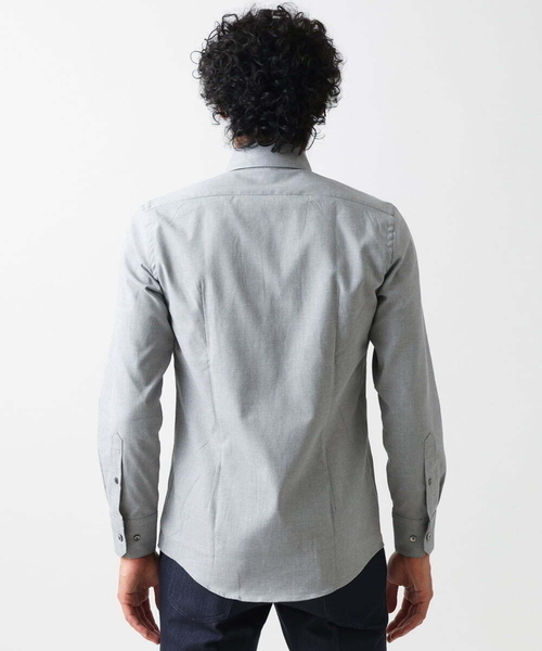 MICHEL KLEIN HOMME (ミッシェルクランオム)の「《日本製》ストレッチレギュラーカラーシャツ(シャツ/ブラウス・メンズ・ネイビー/グレー/ブルー・MEDIUM/LARGE/X-LARGE)」の7枚目の写真