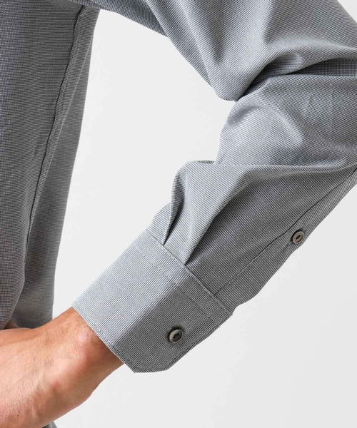 MICHEL KLEIN HOMME (ミッシェルクランオム)の「《日本製》ストレッチレギュラーカラーシャツ(シャツ/ブラウス・メンズ・ネイビー/グレー/ブルー・MEDIUM/LARGE/X-LARGE)」の13枚目の写真