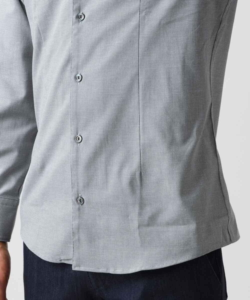 MICHEL KLEIN HOMME (ミッシェルクランオム)の「《日本製》ストレッチレギュラーカラーシャツ(シャツ/ブラウス・メンズ・ネイビー/グレー/ブルー・MEDIUM/LARGE/X-LARGE)」の16枚目の写真