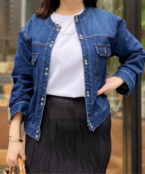 Chez toi（シェトワ）の「GLDフックノーカラーGジャン（ノーカラー