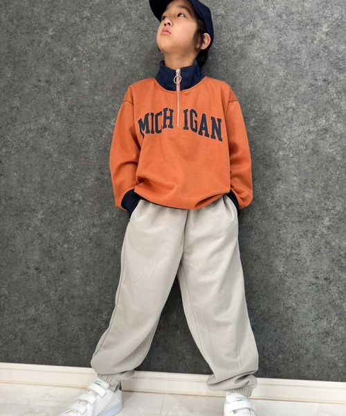 THE CASUAL(カジュアル)の「【ユニセックス】無地リラックス スウェットパンツ(スウェットパンツ・キッズ・チャコール/ベージュ/ネイビー/ブラック/グレイッシュベージュ/杢グレー・110cm/120cm/130cm/140cm/150cm/160cm)」の14枚目の写真