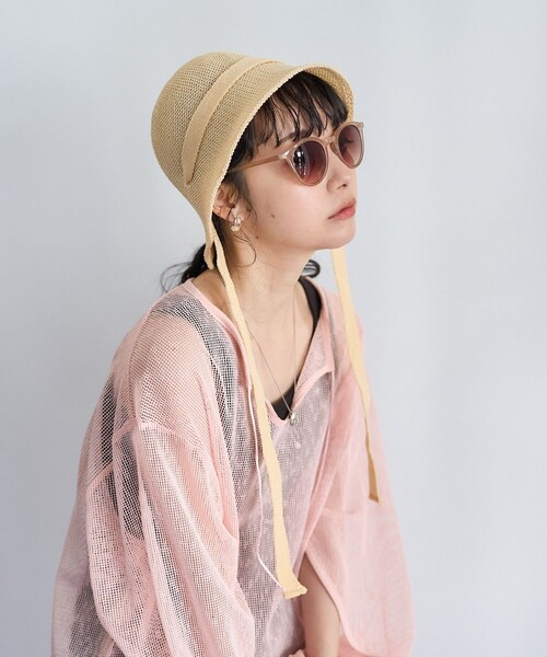 FREAK'S STORE(フリークスストア)の「マルチウェイ ペーパーハット(ハット・レディース・ブラウン/ナチュラル/ブラック・ONE SIZE)」の4枚目の写真