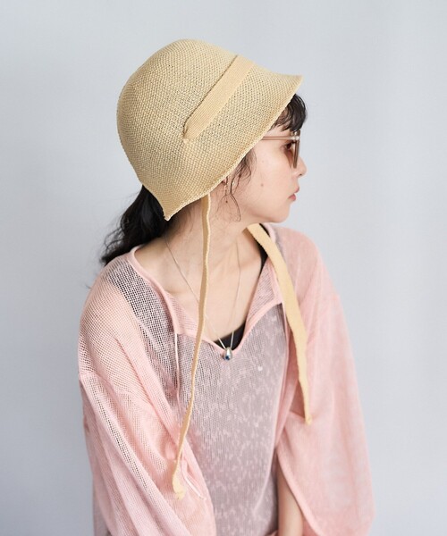 FREAK'S STORE(フリークスストア)の「マルチウェイ ペーパーハット(ハット・レディース・ブラウン/ナチュラル/ブラック・ONE SIZE)」の6枚目の写真