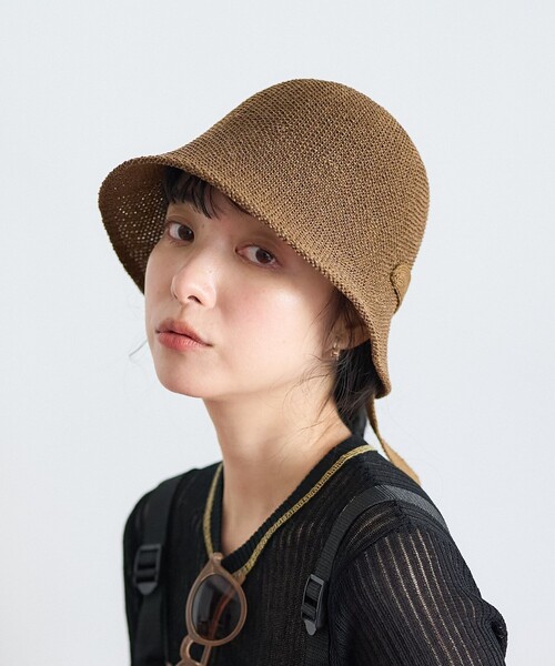 FREAK'S STORE(フリークスストア)の「マルチウェイ ペーパーハット(ハット・レディース・ブラウン/ナチュラル/ブラック・ONE SIZE)」の15枚目の写真