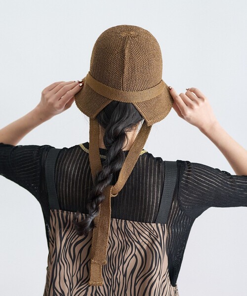 FREAK'S STORE(フリークスストア)の「マルチウェイ ペーパーハット(ハット・レディース・ブラウン/ナチュラル/ブラック・ONE SIZE)」の16枚目の写真