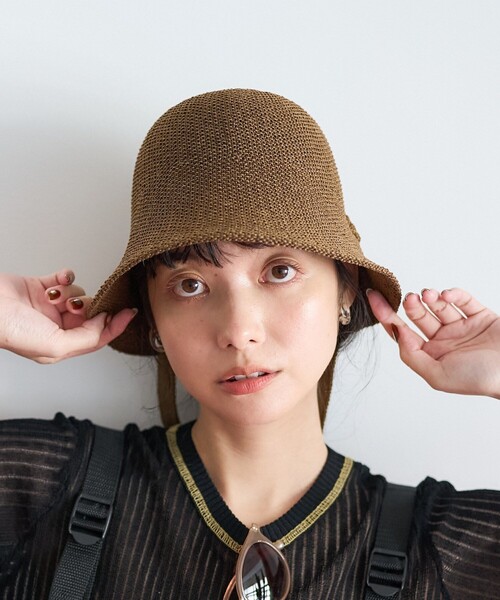 FREAK'S STORE(フリークスストア)の「マルチウェイ ペーパーハット(ハット・レディース・ブラウン/ナチュラル/ブラック・ONE SIZE)」の18枚目の写真