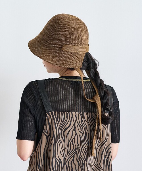 FREAK'S STORE(フリークスストア)の「マルチウェイ ペーパーハット(ハット・レディース・ブラウン/ナチュラル/ブラック・ONE SIZE)」の20枚目の写真