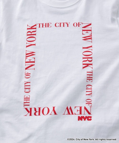GOOD ROCK SPEED(グッドロックスピード)の「NYC × GOOD ROCK SPEED ロゴプリントTシャツ(Tシャツ/カットソー・レディース・グレー/ブルー/ホワイト・FREE)」の16枚目の写真
