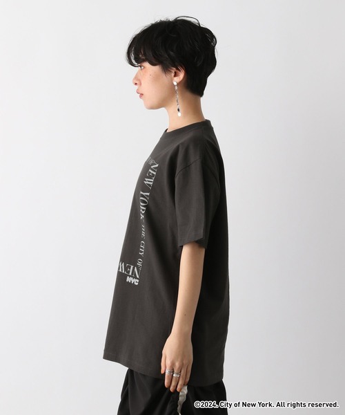 GOOD ROCK SPEED(グッドロックスピード)の「NYC × GOOD ROCK SPEED ロゴプリントTシャツ(Tシャツ/カットソー・レディース・グレー/ブルー/ホワイト・FREE)」の10枚目の写真