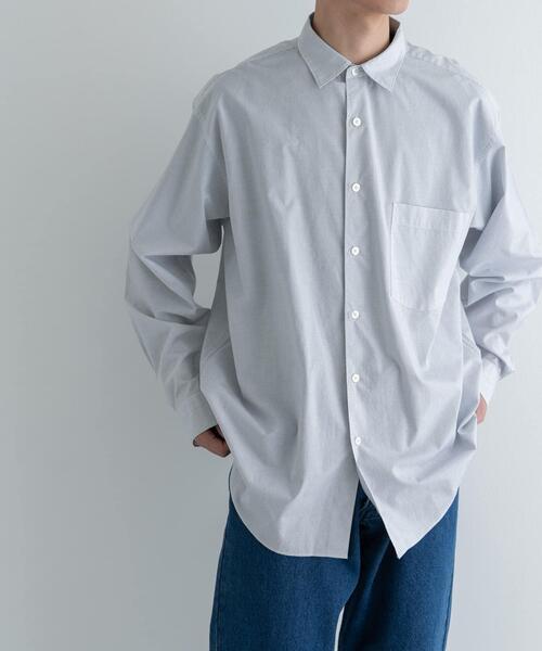 FORK&SPOON（フォークアンドスプーン）の「FORK&SPOON　ファインブロードロングスリーブシャツ（シャツ/ブラウス・メンズ・ストライプ/チェック・4/5）」の20枚目の写真