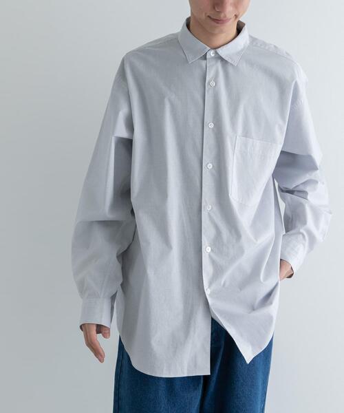 FORK&SPOON（フォークアンドスプーン）の「FORK&SPOON　ファインブロードロングスリーブシャツ（シャツ/ブラウス・メンズ・ストライプ/チェック・4/5）」の19枚目の写真