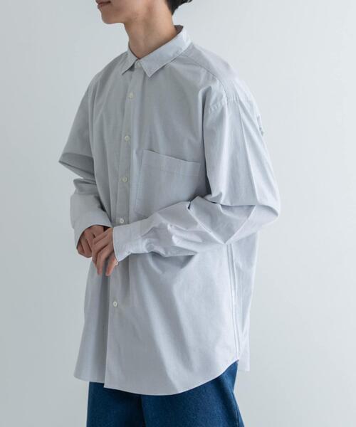 FORK&SPOON（フォークアンドスプーン）の「FORK&SPOON　ファインブロードロングスリーブシャツ（シャツ/ブラウス・メンズ・ストライプ/チェック・4/5）」の18枚目の写真