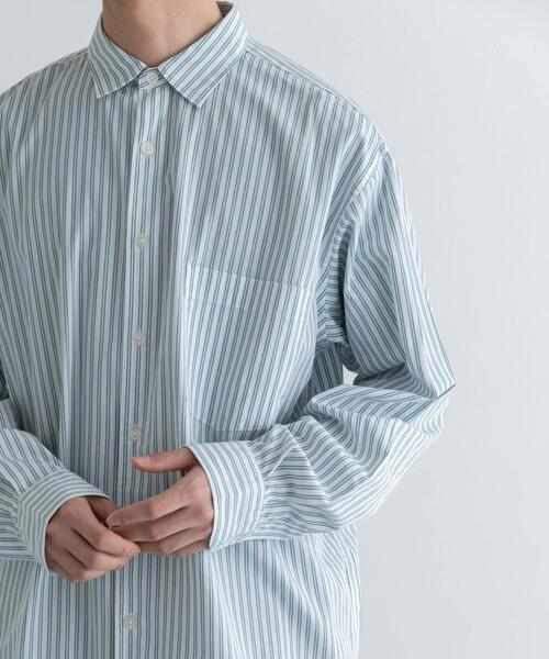 FORK&SPOON（フォークアンドスプーン）の「FORK&SPOON　ファインブロードロングスリーブシャツ（シャツ/ブラウス・メンズ・ストライプ/チェック・4/5）」の9枚目の写真