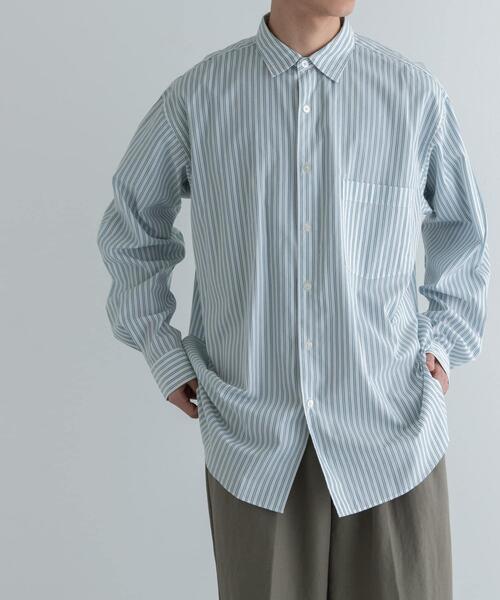 FORK&SPOON（フォークアンドスプーン）の「FORK&SPOON　ファインブロードロングスリーブシャツ（シャツ/ブラウス・メンズ・ストライプ/チェック・4/5）」の8枚目の写真