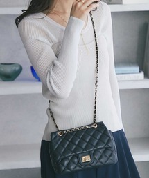 La boutique BonBon | チェーンキルティングシープレザーバッグ(ショルダーバッグ)