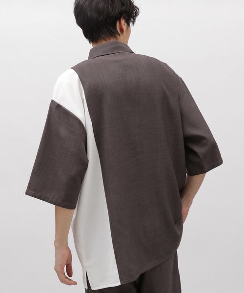 LAKOLE（ラコレ）の「DRYPE切替半袖シャツ / 993506（シャツ/ブラウス・メンズ・ブルー/チャコールグレー/グリーン/ベージュ・X-LARGE/LARGE/MEDIUM/SMALL）」の18枚目の写真