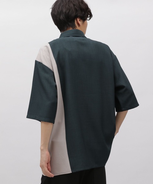 LAKOLE（ラコレ）の「DRYPE切替半袖シャツ / 993506（シャツ/ブラウス・メンズ・ブルー/チャコールグレー/グリーン/ベージュ・X-LARGE/LARGE/MEDIUM/SMALL）」の22枚目の写真