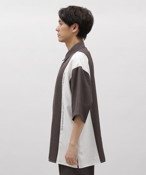 LAKOLE（ラコレ）の「DRYPE切替半袖シャツ / 993506（シャツ/ブラウス・メンズ・ブルー/チャコールグレー/グリーン/ベージュ・X-LARGE/LARGE/MEDIUM/SMALL）」の14枚目の写真