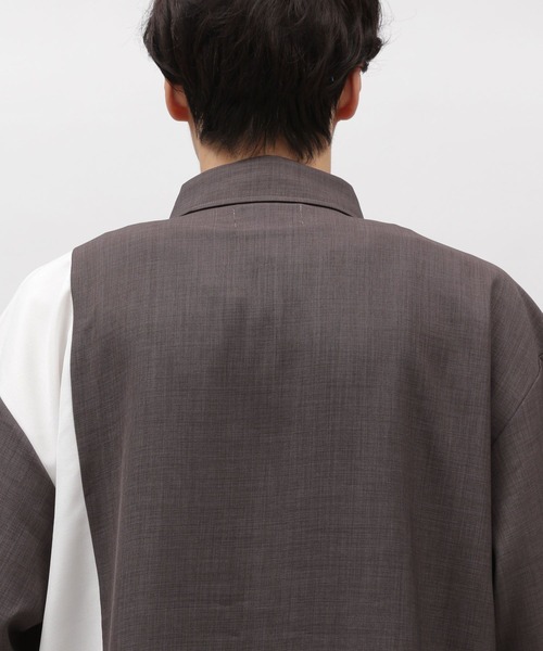 LAKOLE（ラコレ）の「DRYPE切替半袖シャツ / 993506（シャツ/ブラウス・メンズ・ブルー/チャコールグレー/グリーン/ベージュ・X-LARGE/LARGE/MEDIUM/SMALL）」の8枚目の写真