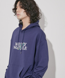 j.n.r.d/フラワーモチーフ刺繍パーカー