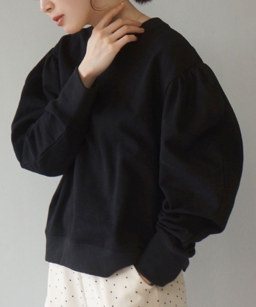 MIMIMEMETE(ミミメメット)の「ジゴライクスリーブ 裏毛プルオーバー(スウェット・レディース・パープル/イエロー/アイボリー/ブラック・M)」の10枚目の写真