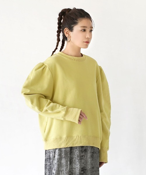 MIMIMEMETE(ミミメメット)の「ジゴライクスリーブ 裏毛プルオーバー(スウェット・レディース・パープル/イエロー/アイボリー/ブラック・M)」の16枚目の写真