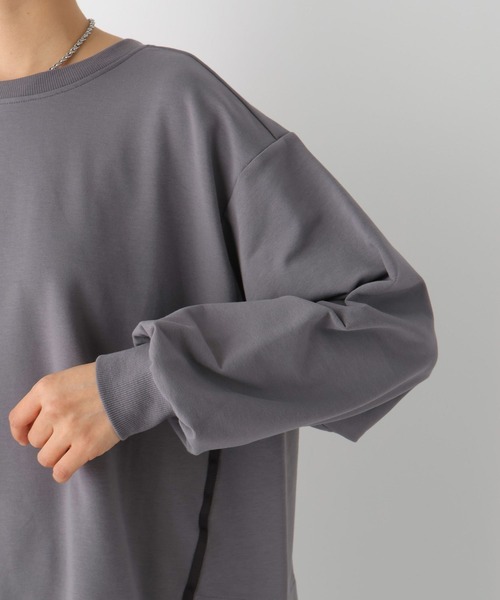 LEPSIM(レプシィム)の「異素材切り替えチュニック 992091(Tシャツ/カットソー・レディース・オフホワイト/チャコールグレー/ベージュ・FREE)」の20枚目の写真