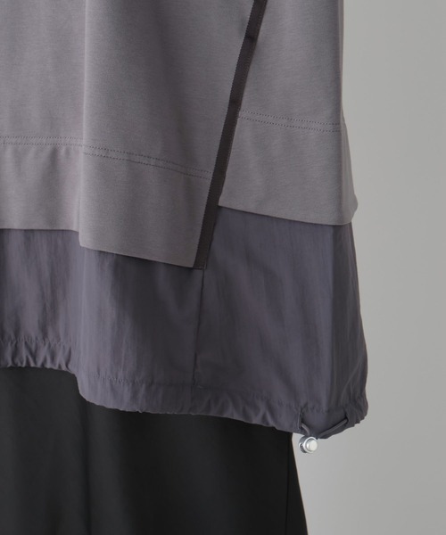 LEPSIM(レプシィム)の「異素材切り替えチュニック 992091(Tシャツ/カットソー・レディース・オフホワイト/チャコールグレー/ベージュ・FREE)」の21枚目の写真