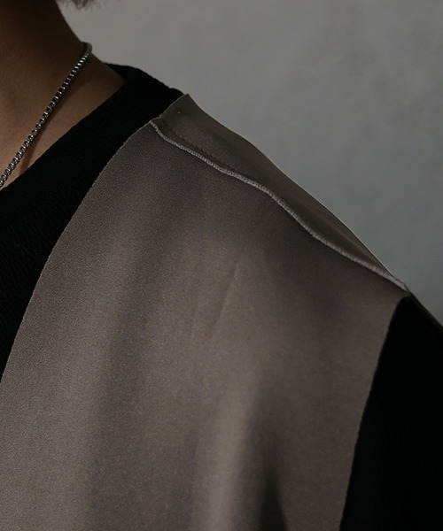 MinoriTY(マイノリティ)の「【MinoriTY】リバーシブルスウェードロングべスト ジレ メンズ カーディガン オーバーサイズ ノースリーブ ビッグシルエット ルーズフィット 秋服(ベスト・メンズ・ベージュ/チャコール/ブラック・S/M/L)」の4枚目の写真