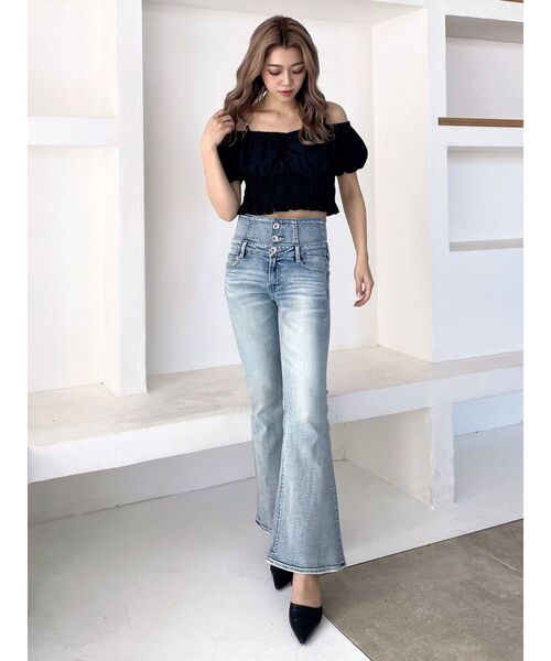 GYDA（ジェイダ）の「Symmetry GYDAチャームオフショルブラウス（シャツ/ブラウス・レディース・オフホワイト/ブラック/レッド/その他1・FREE）」の13枚目の写真