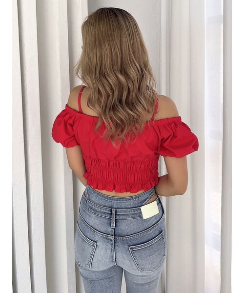 GYDA（ジェイダ）の「Symmetry GYDAチャームオフショルブラウス（シャツ/ブラウス・レディース・オフホワイト/ブラック/レッド/その他1・FREE）」の17枚目の写真