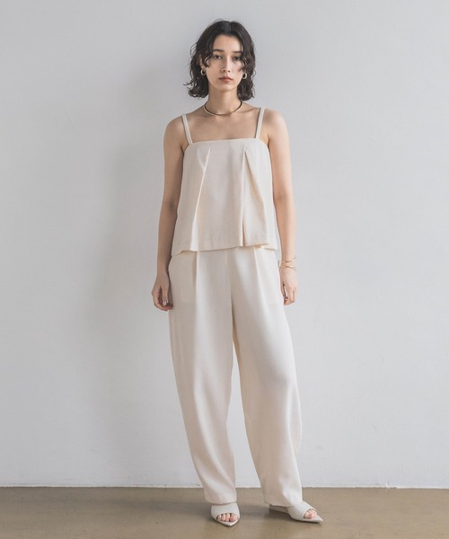 A part by(アパートバイ)の「フレアキャミサロペ(サロペット/オーバーオール・レディース・ライトグリーン/アイボリー/ブラック・SMALL/MEDIUM)」の4枚目の写真