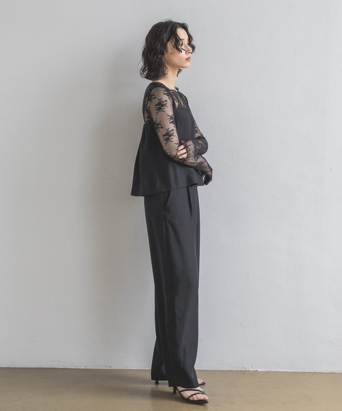 A part by(アパートバイ)の「フレアキャミサロペ(サロペット/オーバーオール・レディース・ライトグリーン/アイボリー/ブラック・SMALL/MEDIUM)」の11枚目の写真