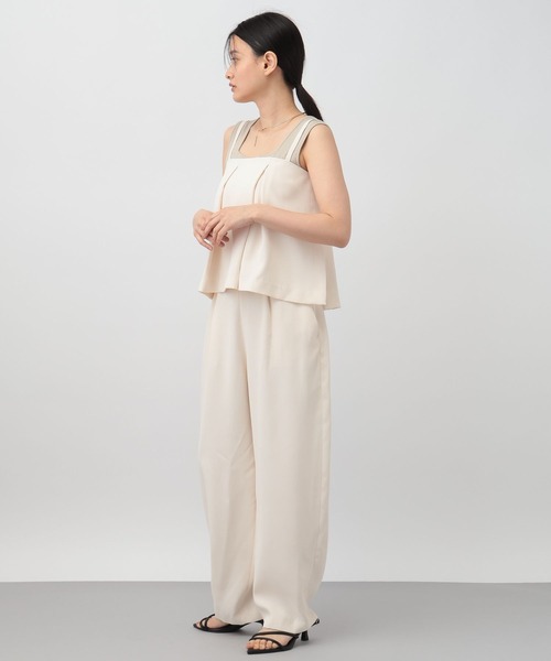 A part by(アパートバイ)の「フレアキャミサロペ(サロペット/オーバーオール・レディース・ライトグリーン/アイボリー/ブラック・SMALL/MEDIUM)」の19枚目の写真