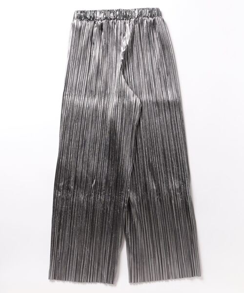 TRUNC（トランクエイティーエイト）の「Pleated Foil Pants（その他パンツ・レディース・シルバー/チャコールグレー・FREE）」の3枚目の写真
