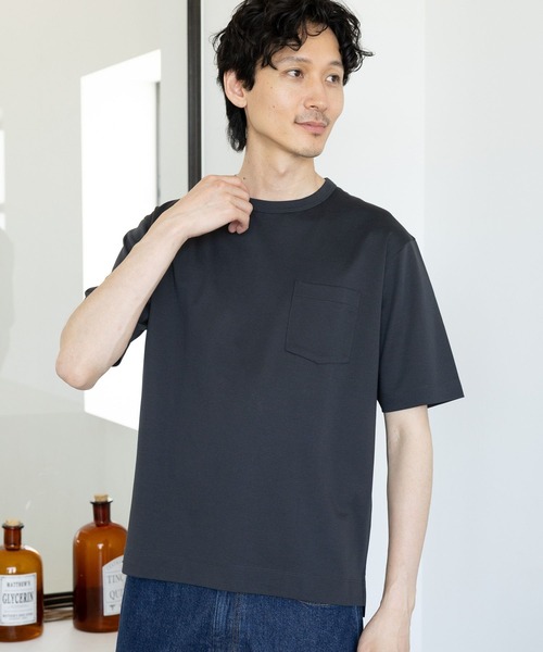 GLOBAL WORK（グローバルワーク）の「リッチクリーンTEE/半袖/986780（Tシャツ/カットソー・メンズ・ベージュ/その他1/ライトグレー/ホワイト/その他/チャコールグレー・SMALL/X-LARGE/MEDIUM/LARGE）」の3枚目の写真