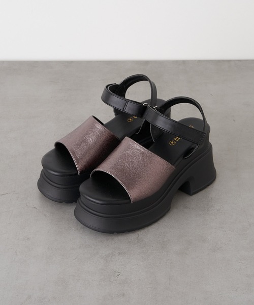 CIAOPANIC（チャオパニック）の「ボリュールソールストラップサンダル（サンダル・レディース・シルバー/ブラック・L/M/S）」の8枚目の写真