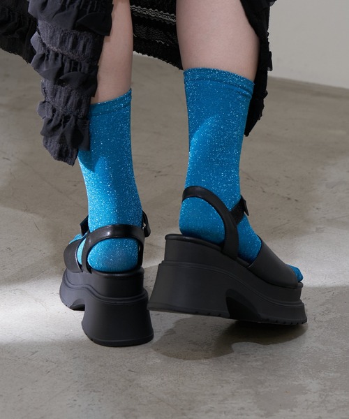 CIAOPANIC（チャオパニック）の「ボリュールソールストラップサンダル（サンダル・レディース・シルバー/ブラック・L/M/S）」の7枚目の写真