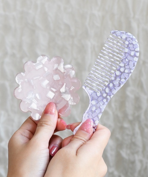 F&D : アクリルマーブルコーム（ヘアブラシ）｜Fun & Daily（ファン