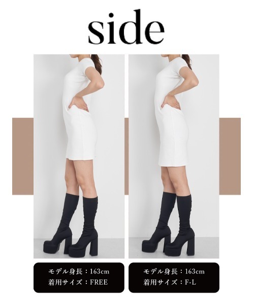 Darich ポケットカットミニワンピース ブラック フリーサイズ ダーリッチ Darich シルエットカットミニワンピース （ブラック